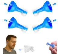 Innovadores tapones para los oídos inflables, 2 pares, ultrasuaves y reutilizables, de silicona impermeable para reducir el ruido, dormir, viajar, nadar y concentrarse profundamente con bolsa (2