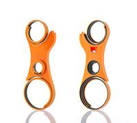 InnovaGoods® Abrelatas, abre botes, abrelatas manual profesional, Uso cómodo y sencillo para abrir cualquier bote o tarro fácilmente, Diseño multifunción. Naranja