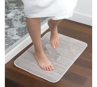 Innovagoods alfombra de baño viscoelástica, poliéster, gris, unital