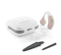 InnovaGoods® Amplificador de sonido retroauricular Welzy, Volumen regulable, botón de ajuste y control, Bastoncillo y cepillo de limpieza incluidos, ideal para personas con problemas de audición