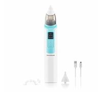 InnovaGoods® Aspirador para Bebe, Sacamocos eléctricos recargable y silencioso, limpador de nariz para bebes con Boquillas de Silicona muy suaves y con diferente forma