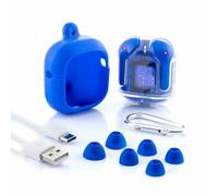 InnovaGoods® Auriculares Inalámbricos, Auriculares Inalámbricos con Estuche de Carga, Auriculares Inalámbricos, Bluetooth 5.0, Auriculares Bluetooth con micrófono. Compatible para iOS y Android. Azul.