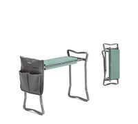 InnovaGoods® Banco de jardinería Plegable con Bolsa para Herramientas 3 en 1 Situl, Ayuda a Realizar Las tareas de jardinería de Forma cómoda y Segura, diseño Compacto y Ligero, Ideal para el jardín