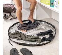 InnovaGoods Bolsa deportiva 2en1 con esterilla plegable e impermeable, cierre cordón - Negro/Gris