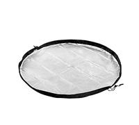 InnovaGoods® Bolsa Impermeable, Esterilla Plegable para vestuarios 2en1 Cierre con cordón de Ajuste rápido, Ideal para Gimnasio, natación, Playa. Fácil de Transportar, Unisex, Color Negro/Gris
