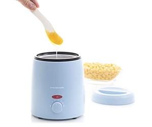 InnovaGoods® calentador de cera depilatoria, Incluye espátula de aplicación de cera depilatoria, maquina de cera caliente para depilar de 200 ml de Capacidad y 40 W de potencia.