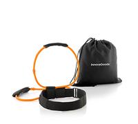 InnovaGoods® Cinturón gomas elasticas musculacion, Bandas Elásticas de musculacion x2-40 lb/18 kg, Correas Ajustables con Velcro, bandas elasticas fitness para Glúteos, Abdominales y Piernas.