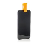 InnovaGoods® Clip de Selfie para Mascotas Pefie, Juego Interactivo para Mascotas, Fotos, Clip Tipo Pinza Universal para Selfies de Mascotas. Ligero y Adaptable. Color Naranja.