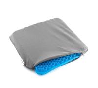 InnovaGoods® Cojín para Silla de Oficina Ergonómico con Gel de TPR. Panal de Abeja Hexafresh. Cojín Cuadrado Antideslizante y Refrigerante para Silla de Ruedas y Asiento de Coche de 39x37x3 cms
