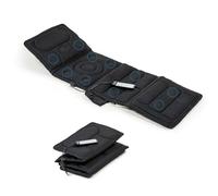 InnovaGoods® Colchón de Masaje eléctrico por Vibración de 10 motores, 5 modos de masaje, Función calor lumbar masajeador espalda con 4 zonas de masajes, ideal para cuello, espalda, lumbares y piernas