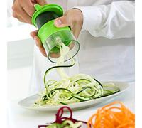 InnovaGoods® Cortador de verdura Spiralicer, ralladores, accesorios, Utensilio de cocina, manual, Color Verde