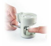 InnovaGoods® Cortaúñas con Luz LED, Lupa y Lima, cortaúñas con lupa extraíble (x8), lima metálica y 4 luces LED, mejora la visualización mayor precisión, Cortaúñas Ideal para personas mayores y niños