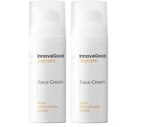 InnovaGoods® Crema hidratante facial 50ml con extracto de arroz, manteca de karité, manteca de murumuru & aceite de nueces de macadamia, crema hidratante facial rejuvenece y regenera todo tipo de piel
