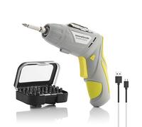 InnovaGoods® Destornillador eléctrico inalámbrico DriveLite, multiposición con 33 piezas, atornilla y desatornilla de forma rápida y sencilla, diseño compacto y ligero, ideal para el bricolaje