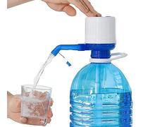 InnovaGoods Dispensador de Agua Universal, Dosificador Manual para Garrafas, Botellones, Barriles, Compatible para Botellas de 2,5/5/6,5/8 y 10L, con Adaptador de 3,8 y 4,8cm antigoteo. Blanco-Azul