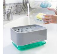 InnovaGoods® Dispensador de jabón 2 en 1 para fregadero Pushoap, ahorra jabón y es muy fácil de usar, con función de jabón líquido y espuma, diseño compacto, ideal para la cocina y el baño