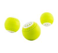 InnovaGoods® Ecobolas para Frigorífico Natural, Desodorizante Reutilizable con Carbón Activo, Ecobolas Neutralizador de Olores, Fabricado en ABS Libre de BPA, Color Verde Limón, 3 Unidades, 5cm.