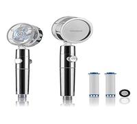 InnovaGoods - Ecoducha con Hélice de Presión y Filtro Purificador, Ahorro de Agua, Rotación 360º, Doble Filtrado, Experiencia de Baño Única, Multicolor, Acero Inoxidable
