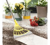 InnovaGoods® Escoba Multiuso 3 en 1 para Limpieza de Cristales, con Cepillo Plano Flexible de 30 cm y Palo Extensible de 56-140 cm, Diseño Original y Funcional, Color Amarillo y Gris