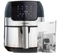 InnovaGoods® Freidora sin Aceite 3,5L, air fryer 1400W, 100 recetas en ES, freidora aire con 8 programas, pantalla táctil cesta antiadherente temporizador y flujo de aire 360° ideal para 2-3 personas