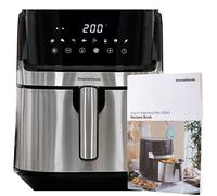 InnovaGoods® Freidora sin Aceite 5,5L, air fryer 1700W, 100 recetas en ES, freidora aire con 8 programas, pantalla táctil cesta antiadherente temporizador y flujo de aire 360° ideal para 3-5 personas