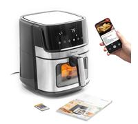Freidora sin Aceite InnovaGoods Fryinn View 6500 Negro Acero Inoxidable 1700 W 6,5 L