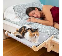 InnovaGoods® Hamaca Colgante para Gatos, Cama Gato de Poliéster, Hamaca Gato Ventana Antiarañazos, Cama para Gatos No Rayan ni estropean Las Superficies, Apto para Diversos usos y Espacios.