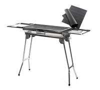 Innovagoods Ig827755 Pack Barbacoa Plegable De Acero Inoxidable Para Carbón Y Esterilla Para Horno Y Barbacoa 40 X 33 Cm Negro