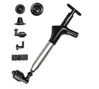 Innovagoods Jetpro Desatascador De Aire Comprimido De Alta Presión Con Accesorios Y Manómetro 5 En 1 Negro Abs