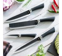 InnovaGoods Juego de Cuchillos Namiutsu Black Shark Swiss·Q (4 Piezas)