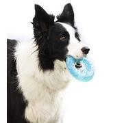 InnovaGoods® Juguetes para Perros, Mordedor Perro 2 en 1, Perros Accesorios Efecto frío, congelable con Ranura para Comida o premios Favoritos, Juguetes Perro para Cuidado Dental y Otros Beneficios.