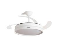 InnovaGoods Keteez Ventilador de Techo con Luz LED y 4 Aspas Retráctiles 72W Blanco