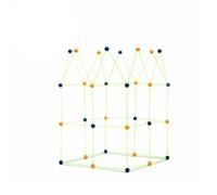 InnovaGoods® Kit de Construcción de Fuertes 155 Piezas, Juguetes de Construcciones para niños, Juguete Que Brilla en la Oscuridad Estimula la imagina, Juguete Educativos, Regalo para niños (+3 años).