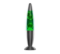 InnovaGoods® Lampara de Lava, Lámpara de Lava Relajante, Lamparas de mesita de noche, Funciona con una bombilla R39 de 25W, ideal para habitación, Salón, Sala de estar. (Color Verde)