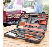 Innovagoods - maletín para barbacoa de 18 piezas, todo lo necesario p