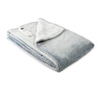InnovaGoods® Manta electrica 160 W, Manta Calefactor Aterciopelado con Grosor Aprox. 1cm, Manta Sofa con 9 Niveles de Temperatura, Temporizador, Temperatura máx.: 47 ºC (+/-5 ºC)