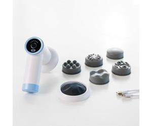 InnovaGoods® Masajeador anticelulitico reductor 6-in-1, Pistola de Masaje para Relajación y Recuperación Muscular, con 5 cabezales intercambiables, 6 niveles de Intensidad regulable.