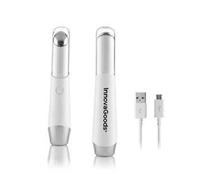 InnovaGoods® Masajeador de Ojos Eléctrico, Masajeador de Ojos Antiarrugas y Antiedad, Masajeador Bolsas Ojos, Masajeador Ojeras, Masajeador de Ojos con Fototerapia, Termoterapia, Vibración