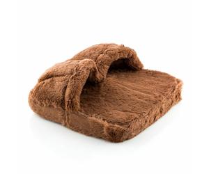 InnovaGoods® Masajeador Eléctrico para Pies, Masajeador de Pies Eléctrico, Suave Tacto Aterciopelado, Base Antideslizante, Funda Extraíble y Lavable, Botón On/Off. cálida sensación de bienestar.