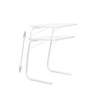 InnovaGoods® Mesa Plegable Auxiliar Multiposición Mesa Plegable Portatil, Mesa Auxiliar, Mesas Auxiliares para Salon, Foldy Table. Color Blanco 53x70x39cm