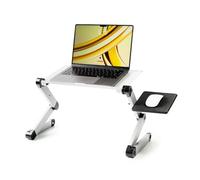 InnovaGoods® Mesa Plegable Auxiliar OMNIBLE Multiposición para ordenador portatil, Mesa con bandeja para raton. 49x53x26cm de aluminio