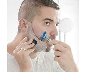 InnovaGoods - Modelo para afeitarse la barba hipster barber, diseño ergonómico y original, fácil de usar, peines integrados, afeitado perfecto, policarbonato, multicolor