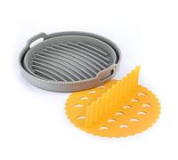 InnovaGoods® Molde Silicona Freidora de Aire Ø20,5 cm, Antiadherente, Reutilizable, Plegable, fácil Limpieza, Apto para frigorífico, Ideal para airfryer, microondas y hornos.