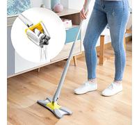 InnovaGoods | Mopa fregona de Microfibra ergonómica Tipo X TWOP | Blanco
