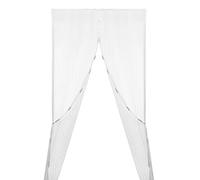 InnovaGoods® Mosquitera Cortina Puerta Magnetica Imantada Exterior Corredera, Antimosquitos con Imanes, Tela Mosquiteras de Ventanas para Puertas del Balcón, Magnético Automático. Blanco