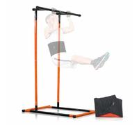 InnovaGoods - Pack Estación de Dominadas Fitness con Guía de Ejercicios y Faja Deportiva Adelgazante con Efecto Sauna