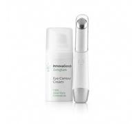 InnovaGoods - Pack Masajeador de Ojos Antiedad con Fototerapia, Termoterapia y Vibración y Contorno de Ojos CBD Zenglow 15 ml