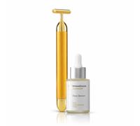 InnovaGoods - Pack Masajeador Rejuvenecedor Facial de Alta Frecuencia y Sérum Facial Rice Joyboost 30 ml