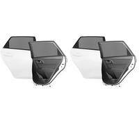 InnovaGoods® Parasol Ventanas traseras Coche 2 Uds, Malla para Coche Lateral sin Montaje ni Herramientas, Ajustable, Protege la privacidad y Protección UV. Reduce la sensación de Calor (Paquete de 2)