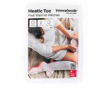 InnovaGoods - Parches Calentadores de Pies Heatic Toe, Pack de 10, Calor Instantáneo hasta 10h, Activación al Contacto con el Aire, Incluye 10 Bolsitas, Blanco, Talla única"